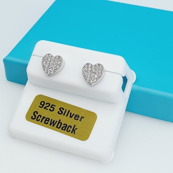 925 Sterling Silver CZ Beautiful Earrings for Women, 1USPAR4215 - Picture 6 of 11